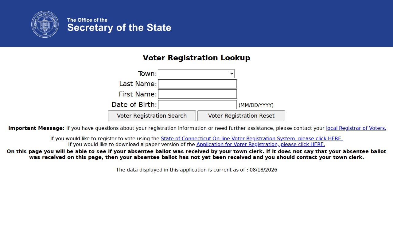 South Windsor residents directory Connecticut voter lookup